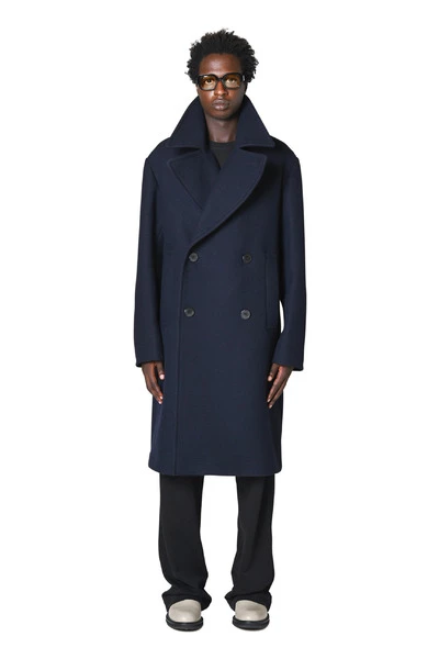 Dries Van Noten Jassen Double-Breasted Coats Blue 5 Dries Van Noten Jassen Double-Breasted Coats Blue - Afbeelding 3