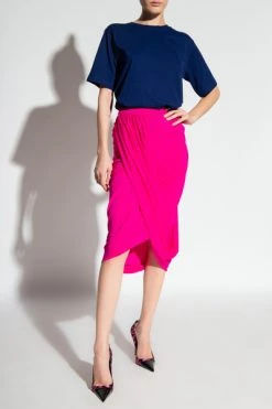Dries Van Noten Midirokken Asymmetric Skirt Pink -Dries Van Noten Verkoopwinkel dd4573ac74fb760089d81c0d4a7a6238