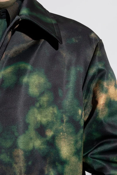 Dries Van Noten Jassen Coat With Pockets Green 3 Dries Van Noten Jassen Coat With Pockets Green