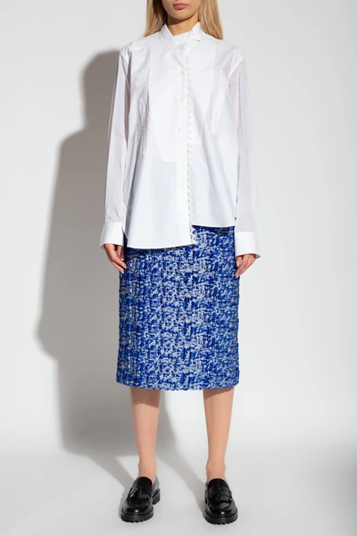 Dries Van Noten Midirokken Patterned Skirt Blue 7 Dries Van Noten Midirokken Patterned Skirt Blue - Afbeelding 5