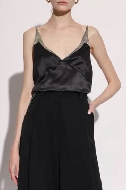 Dries Van Noten Tops Silk Top Black -Dries Van Noten Verkoopwinkel e3eeb8c390da527d64ae388c1030296d