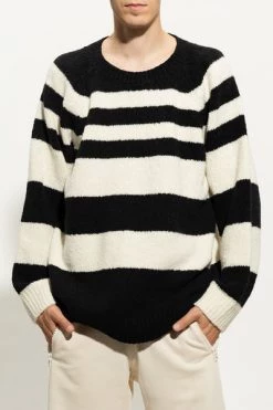 Dries Van Noten Truien & Vesten Striped Sweater White -Dries Van Noten Verkoopwinkel e672338f26e570763db2d63981a92e40