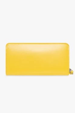 Dries Van Noten Portefeuilles Wallet With Logo Yellow