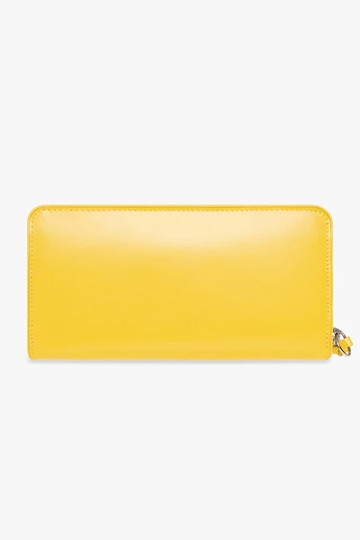 Dries Van Noten Portefeuilles Wallet With Logo Yellow 3 Dries Van Noten Portefeuilles Wallet With Logo Yellow