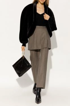 Dries Van Noten Blouses Wool Top Black