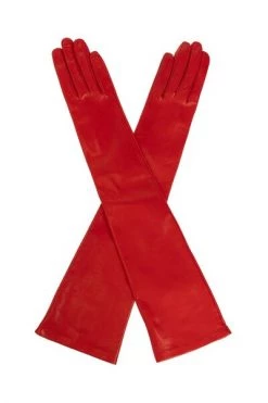 Dries Van Noten Handschoenen Leather Gloves Red -Dries Van Noten Verkoopwinkel e8273259246e5446e092451cc6aee355