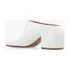 Dries Van Noten Schoenen Leather Mules White -Dries Van Noten Verkoopwinkel eb367c13c53100ee9958d9f3e8681a1f