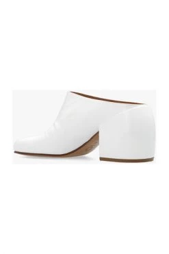 Dries Van Noten Schoenen Leather Mules White