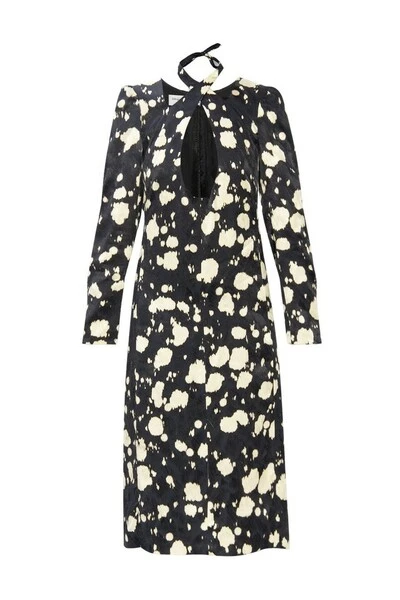 Dries Van Noten Casual Jurken Dress With Plunging Neckline Black 5 Dries Van Noten Casual Jurken Dress With Plunging Neckline Black - Afbeelding 3