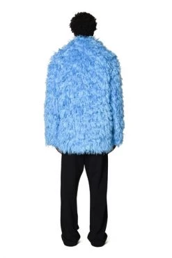 Dries Van Noten Jassen Faux Fur & Shearling Jackets Blue