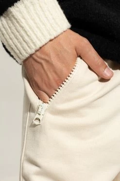 Dries Van Noten Cotton Sweatpants Beige -Dries Van Noten Verkoopwinkel f36588754000f373495c3a32f5f4a17f