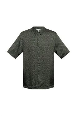 Dries Van Noten Korte Mouwen Overhemden Patterned Shirt Black -Dries Van Noten Verkoopwinkel f37a0e28324be5f7d744593d1c9f0d0a