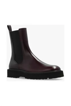 Dries Van Noten Enkellaarsjes Leather Ankle Boots Red -Dries Van Noten Verkoopwinkel f57f82aa5c2da0d9908f14875fc05697