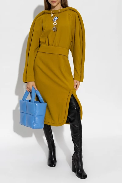 Dries Van Noten Casual Jurken Belted Dress Green 7 Dries Van Noten Casual Jurken Belted Dress Green - Afbeelding 5