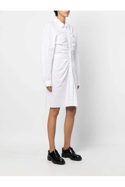 Dries Van Noten Casual Jurken Midi Dresses White 3 Dries Van Noten Casual Jurken Midi Dresses White