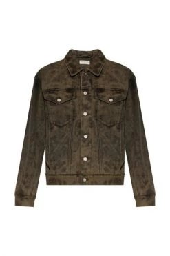 Dries Van Noten Spijkerjassen Denim Jacket Green -Dries Van Noten Verkoopwinkel f9b3425df898377e28b755fe13ebffe2