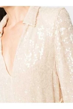 Dries Van Noten Feestjurken Occasion Dresses Beige