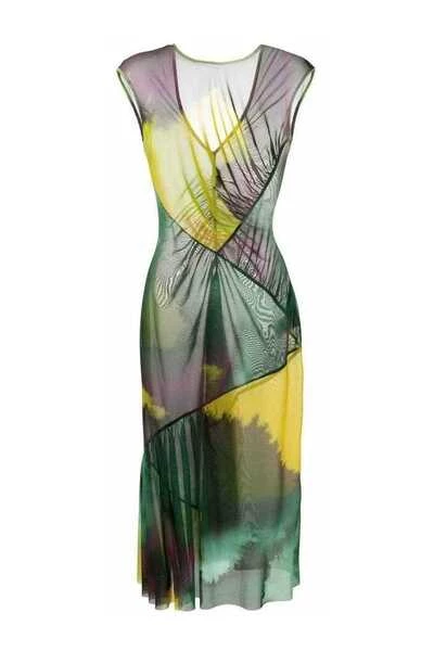 Dries Van Noten Zomerjurken Summer Dresses Yellow 3 Dries Van Noten Zomerjurken Summer Dresses Yellow