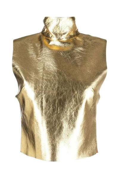 Dries Van Noten Tops Sleeveless Top Yellow 7 Dries Van Noten Tops Sleeveless Top Yellow - Afbeelding 5